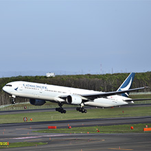 飛行機（キャセイ・パシフィック航空機）