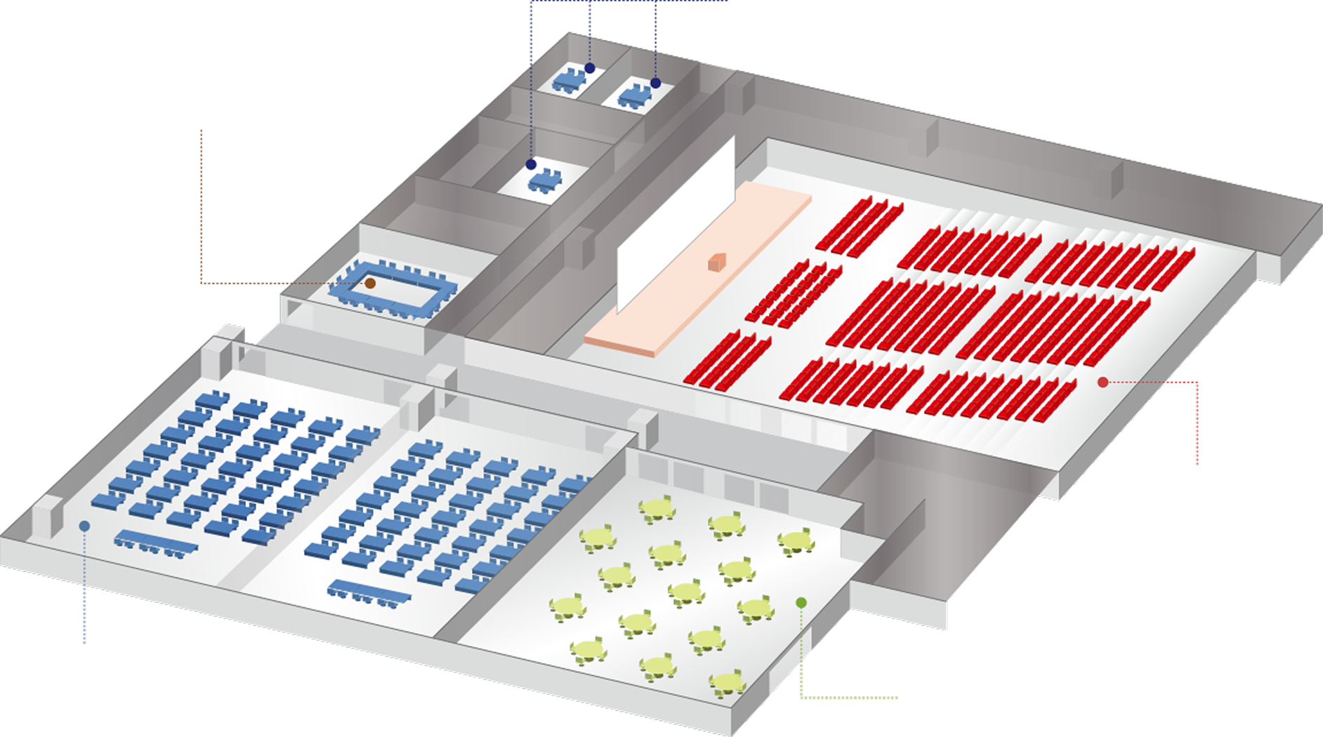新千歳空港ポルトムホールのフロアマップ